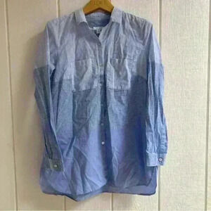 J. Jill Petite Small Button Up Multi-stripe Shirt